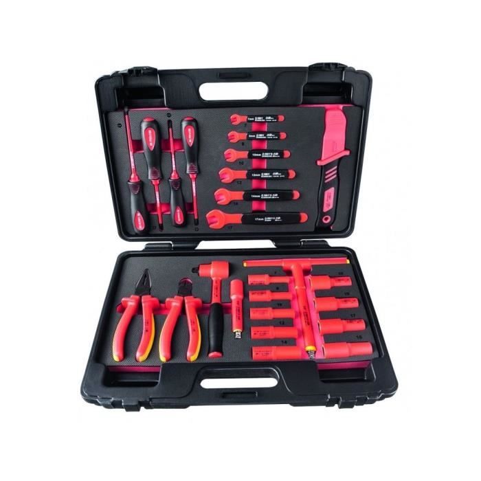 COFFRET OUTILS ISOLES 1000V POUR VEHICULES HYBRIDES ET ELECTRIQUES