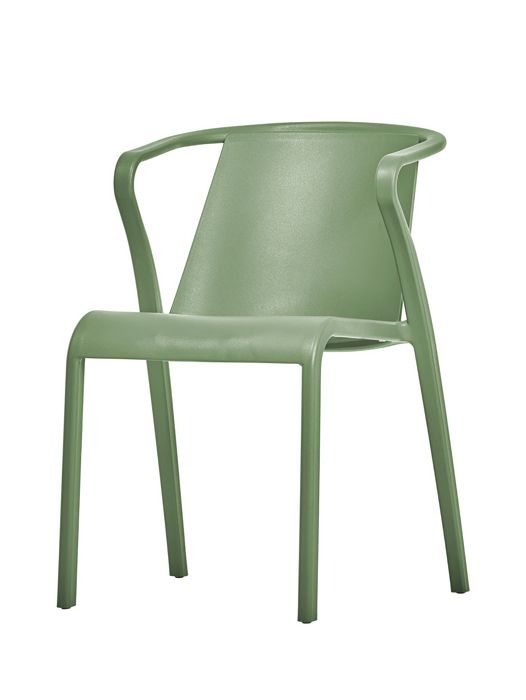 Fauteuil de jardin empilable FADO en polypropylène renforcé avec fibre de verre - OLIVE