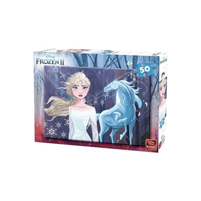 Puzzle 50 Pieces Reine Des Neiges 2 : Elsa et Nokk le Cheval - Collection Enfant Disney - Frozen