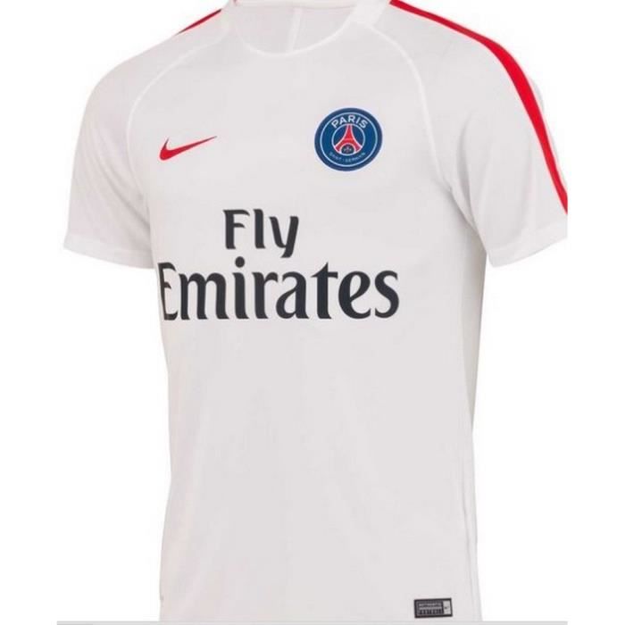 Maillot D'entrainement Nike Homme Paris Saint-Germain PSG Blanc Saison 2016-2017