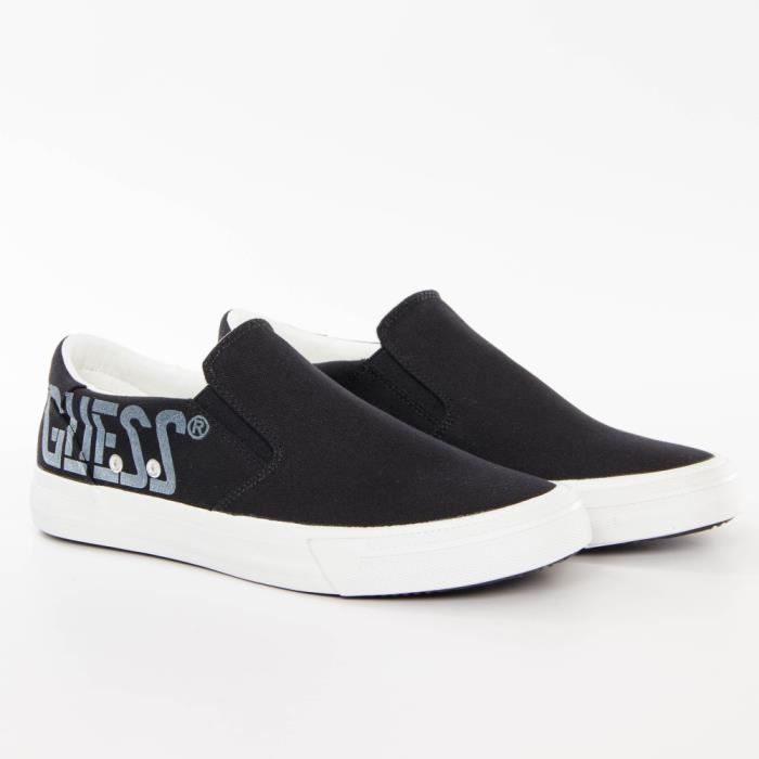 Basket Guess Ederle logo slip-on Noir Homme