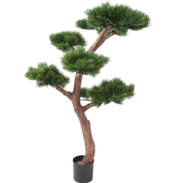 Plante artificielle haute gamme Spécial extérieur - PIN artificiel BONSAI UV - Dim : 150 x 90 cm