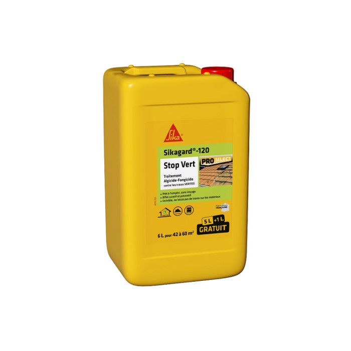 Traitement algicide et fongicide - SIKA Stop Vert - 6L