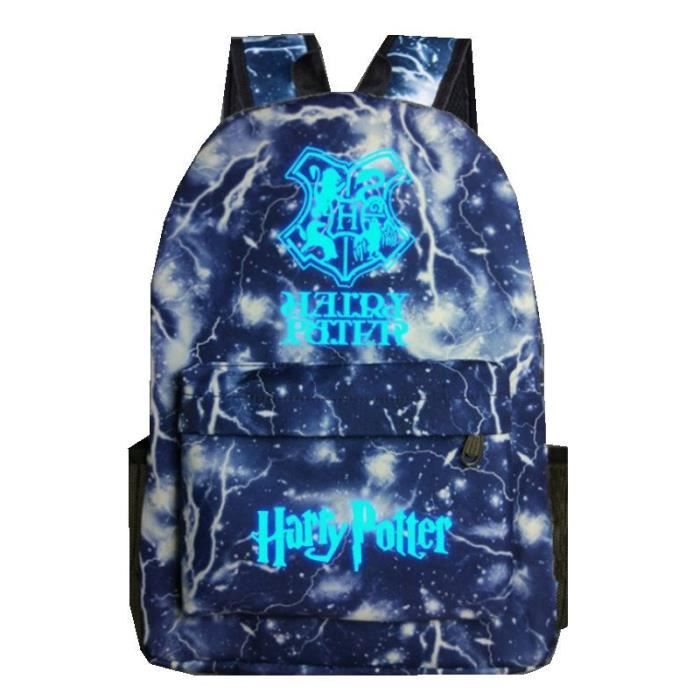 Harry Potter-Sac à dos Noctilucent Fluorescence-cadeau Noël anniversaire pour fils et fille,sac d'école-cartable FK05