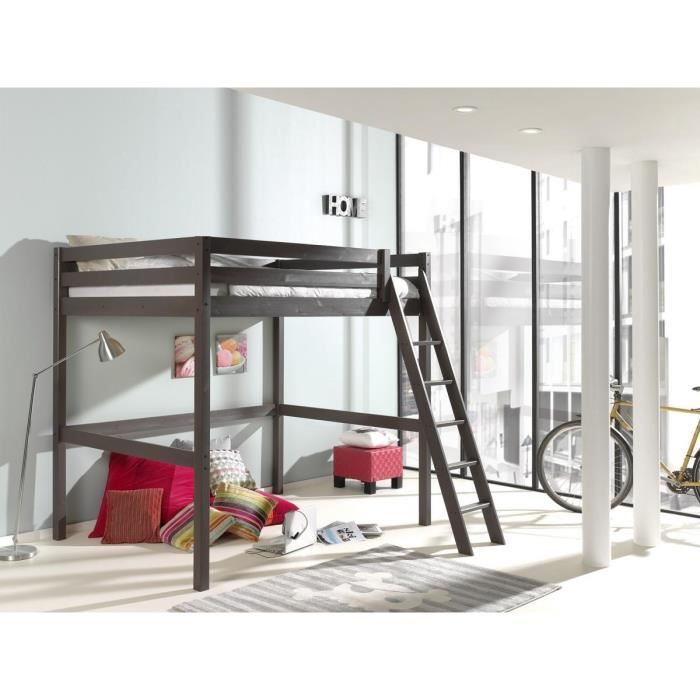 Vipack Pino Lit mezzanine 140x200 Taupe