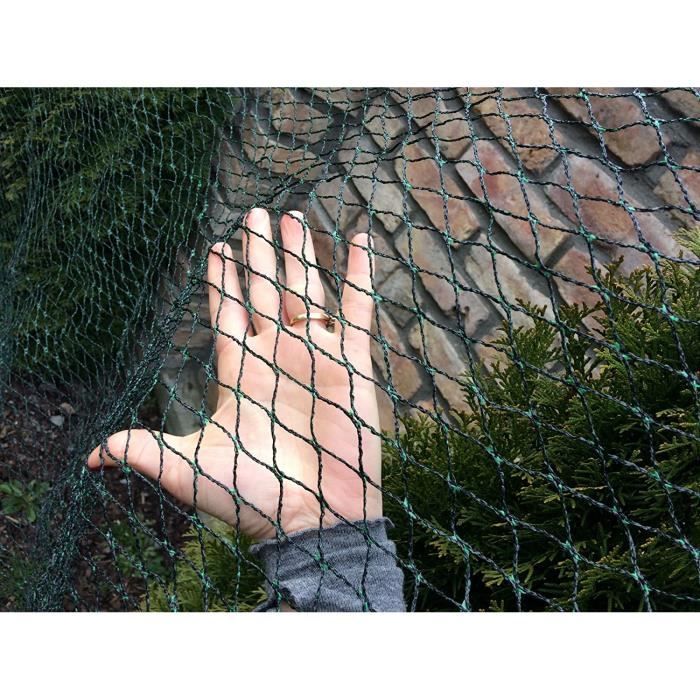Filet anti-oiseaux - WOVTE Filet de protection très résistant - 8x8 (64m²)