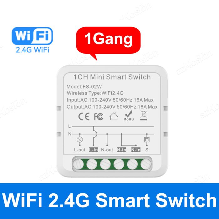Tuya Zigbee Smart Switch Tech,4 canaux,85-250V,citations WiFi,rail DIN ...