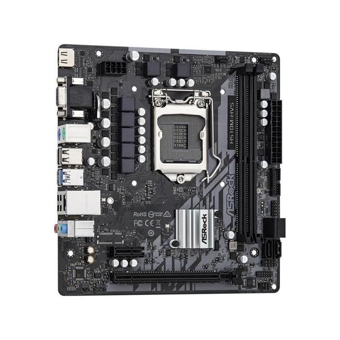 Carte mère ASRock H510M-HVS Intel H510 LGA 1200 2xDDR4 64GB Micro ATX Reconditionné - ASRock reconditionné disponible sur Cdiscount Seconde Vie