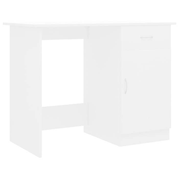 Bureau - CLOUD - Blanc - 100x50x76 cm - bois dingénierie LL64171