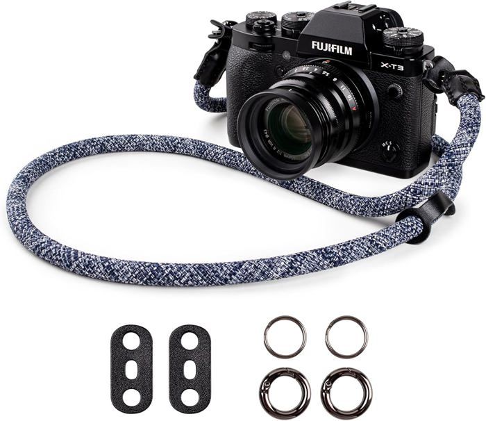 Harnais Double Pour Appareil Photo En Cuir - Bandoulière Réglable Confortable Pour Reflex Numérique Et Photographes