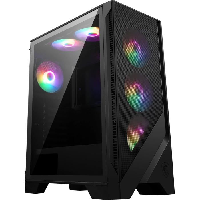 Mag Forge 120A Boîtier PC ATX avec 6 Ventilateurs RGB Verre Trempé et Filtre Magnétique