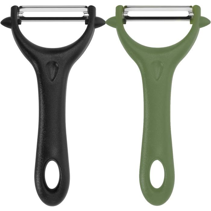 Éplucheur 3 En 1 JYNXOR - Inox, 3 Lames Réglables (Épluchage, Râpage, Évidage), Poignée Ergonomique