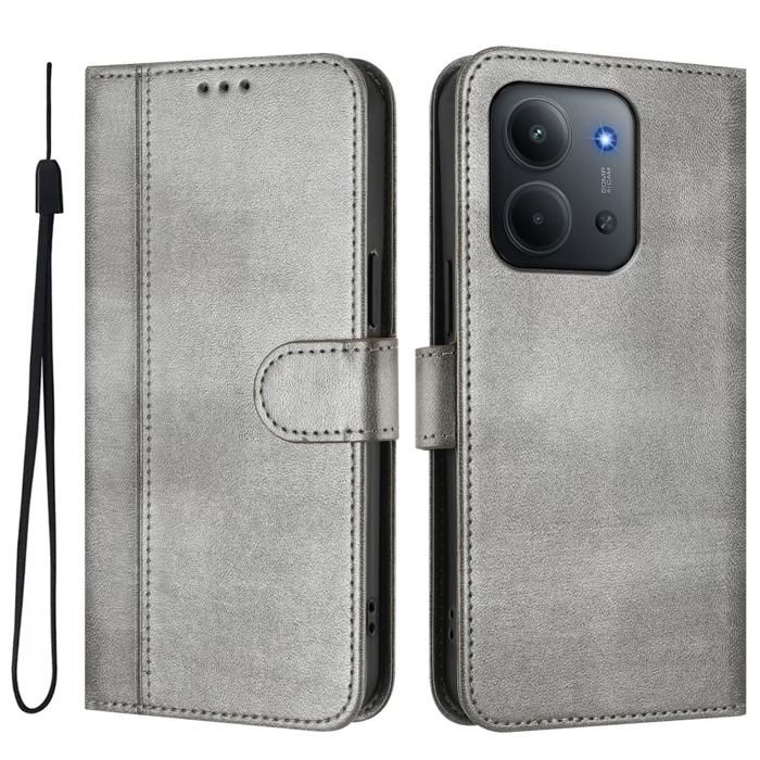 Étui Portefeuille En Cuir Pour Xiaomi Redmi 15C / POCO C85 - Protection RFID - Design Hybride - Neuf