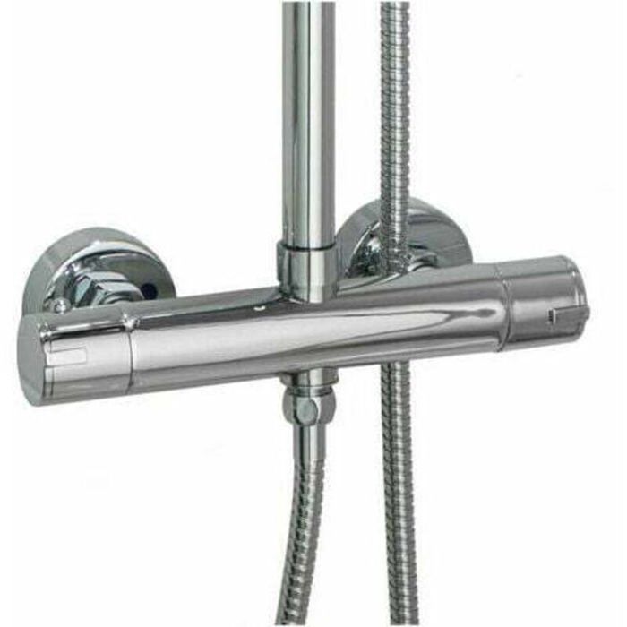Mitigeur douche thermostatique - PZCC - 2 sorties - Entraxe 135-175 mm - Chromé - Laiton anti-brûlure