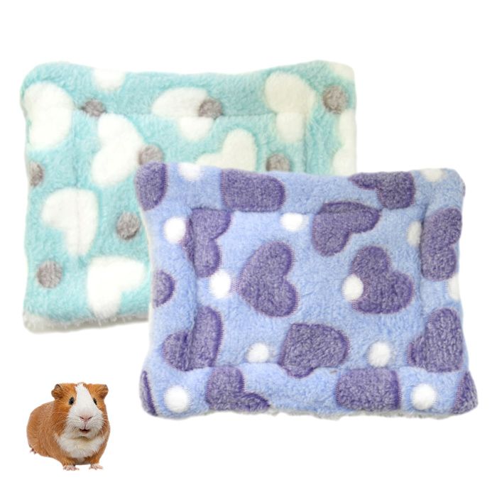 Tapis de couchage lavable pour cochon dInde tapis dhiver pour lapin matelas chaud pour petits animaux