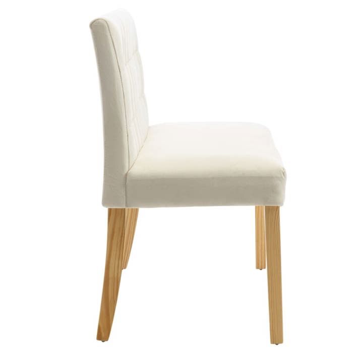 MGH - TOP Meuble de couloir - Banc 140 cm - pour salon - Crème Velours MM66