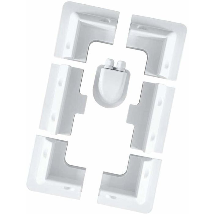 Supports de Panneau Solaire en ABS Lot de 7 Fixations pour Camping-Car Toit Plat Résistants aux UV