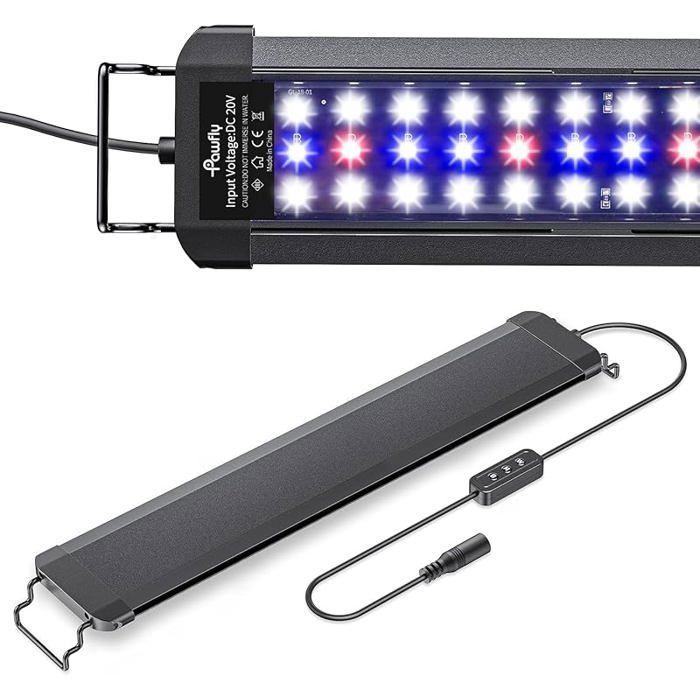 14 W Lumière LED d& 39 aquarium pour aquariums de 45 à 60 cm Lumière 45-60 cm Réservoir TéLéCOMMANDE À  LUNETTES ANTI LUMIERE BLEUE