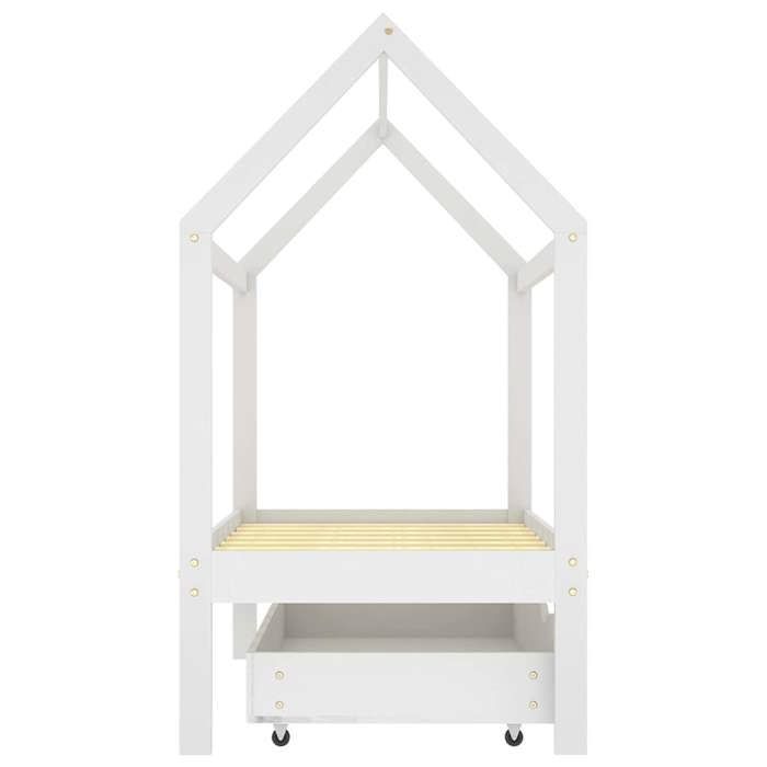 RUIG - TOP Meuble de Couchage - SWEETY - Lit dEnfants 70x140cm Structure de lit avec un tiroir Blanc Pin massif 70x140cm 865184 8