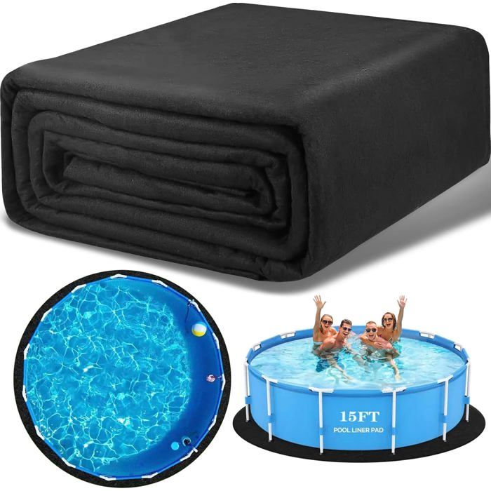 Tapis sol piscine épais antidérapant usage extérieur diamètre 46m