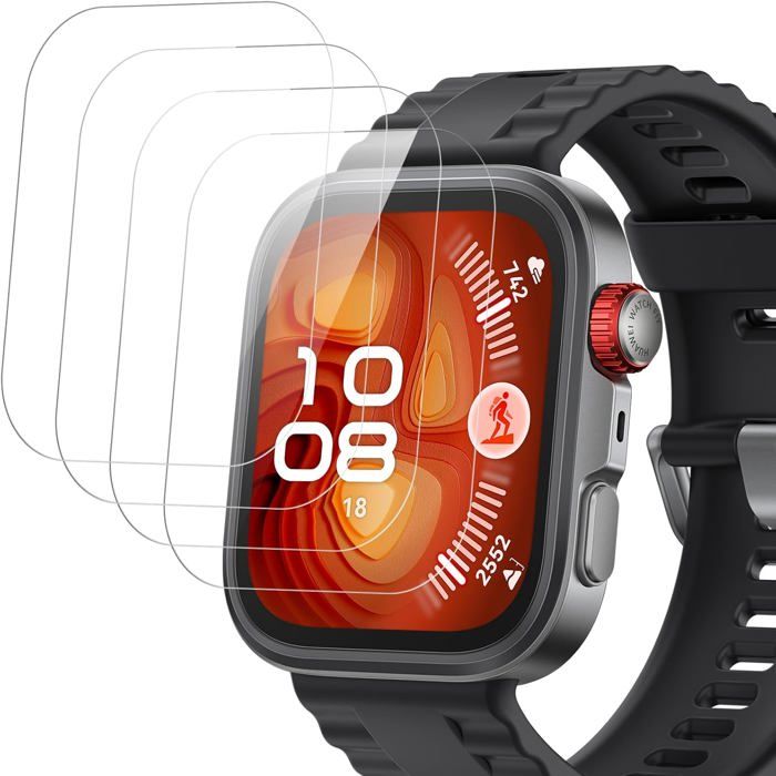 (4 pièces) Protection d’écran pour Huawei Watch Fit 4 Pro protege ecran Dureté 9H Anti-Éclats Sans Bulles Anti-Rayures vers tremper