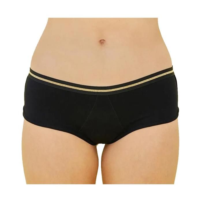 Shorty menstruel femme Sisters Republic Sporty Flux Super - noir doré - Noir - 2XS Shorty menstruel femme Sisters Republic Sporty Flux Super - noir doré - Noir - 2XS