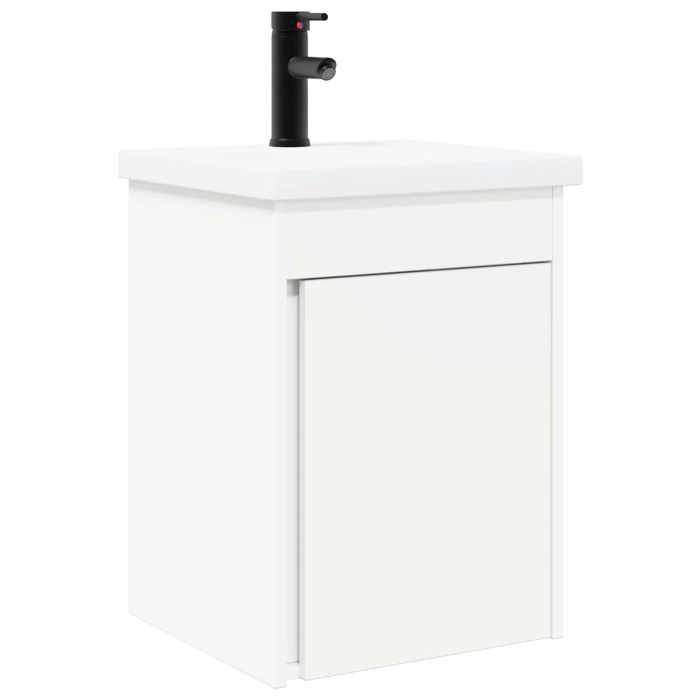 Meuble - Armoire WC - Blanc - Meuble de salle de bain avec robinet Blanc 42x40x74 5 cm_39914