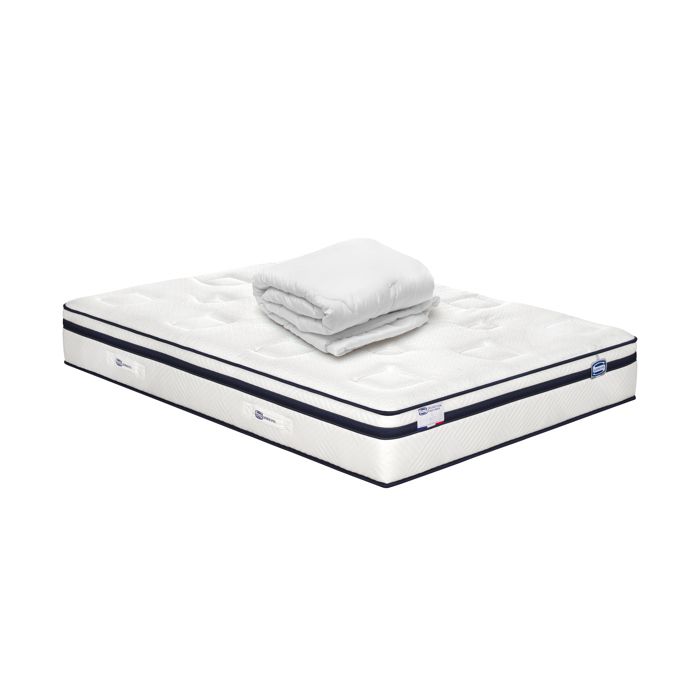 Matelas à ressorts ensachés - SIMMONS - INCOMPARABLE - 160 x 200 cm - Accueil moelleux - Soutien ferme - 29 cm Matelas à ressorts ensachés - SIMMONS - INCOMPARABLE - 160 x 200 cm - Accueil moelleux - Soutien ferme - 29 cm
