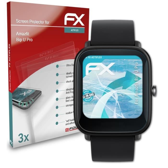 Pack 3 Protecteurs D'écran AtFoliX FX-Clear Pour Amazfit GTR 47mm - Clair & Réutilisable