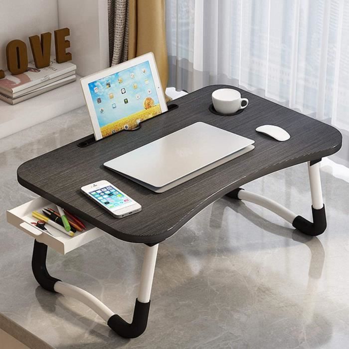 Table De Lit Pliable avec emplacement pour téléphone portable – Pour PC  portable –