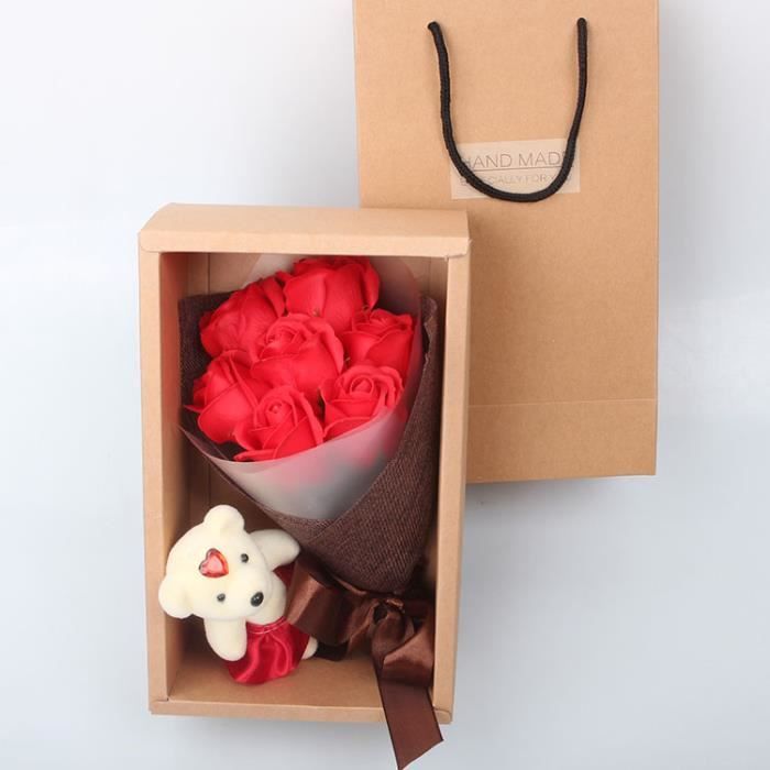 cadeau anniversaire pas cher Coffret Cadeau Anniversaire Infirmiere Bouquet De Fleurs Rouge cadeau anniversaire pas cher
