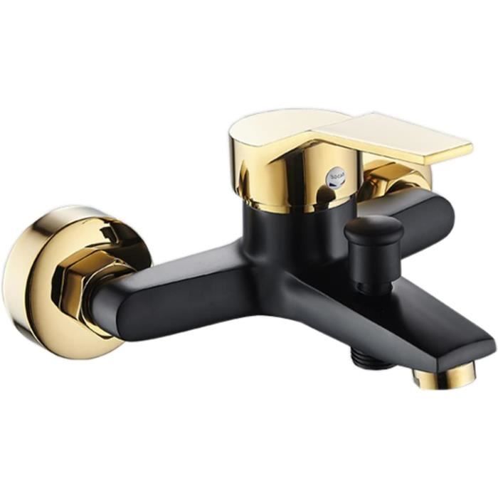 Robinet lave-mains noir mat - Mitigeur eau chaude / eau froide - Noir