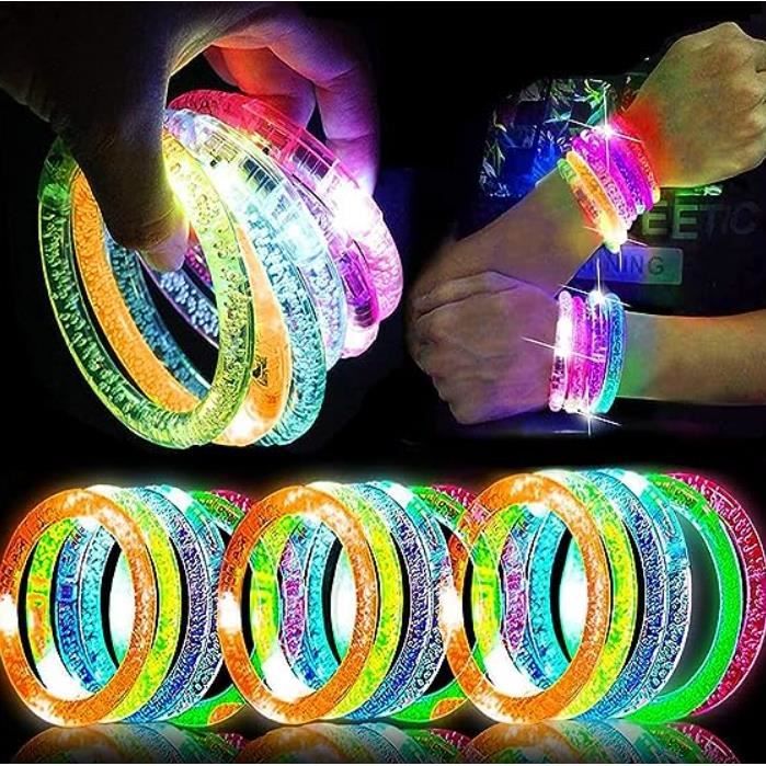 12pcs Bracelets Fluorescents, Bracelet Fluorescent Lumineux, Bracelets LED  pour Halloween, Noël, Anniversaires - Cdiscount Jeux - Jouets