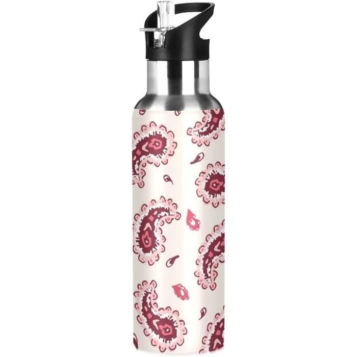 2 Verres Enfant Relaxdays - 400ml Avec Anse, Couvercle Et Paille - Motif Fruits