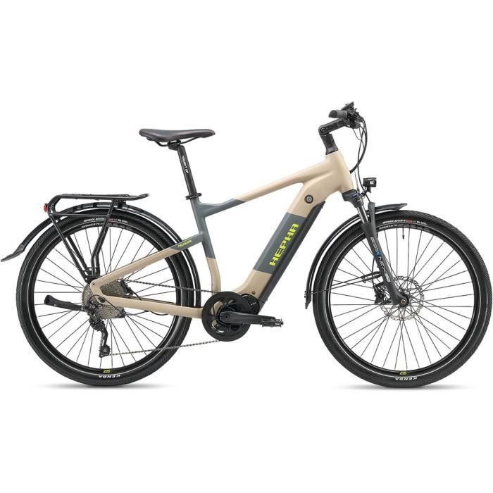 Hepha Vélo électrique Trekking 7 Performance, 708Wh, 90 Nm, App Support, 27,5 Pouce, Highstep, Sable, M-49cm