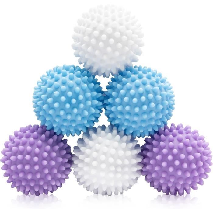 Boule De Seche Linge Lot De 6 Balles De Séchage Réutilisables Pour Machine À Laver Lave Linge Sechant