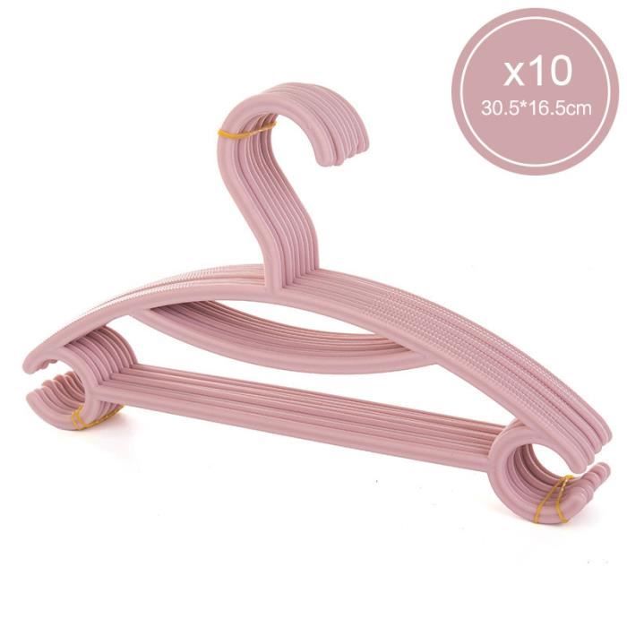 Rose 10pcs Enfants Vetements Cintres Plein Air Sechage Rack Enfants Non Slip En Plastique Bebe Pantalon Rack Cdiscount Maison