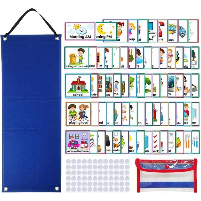 70 Cartes de Calendrier visuel | Cartes de Routine Quotidiennes pour ...