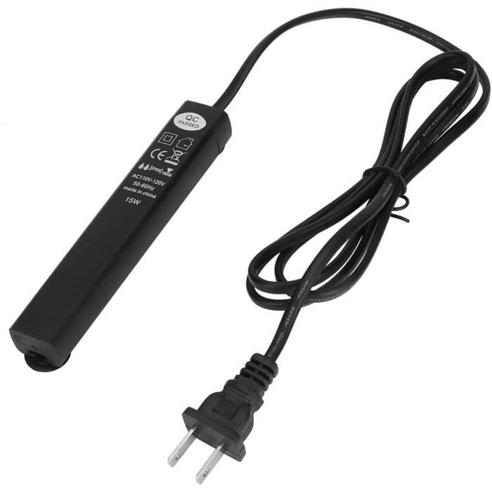Chauffeur Aquarium 100W Mini — Thermostat Horizontal Avec Ventouses, Pour Eau Douce Et Eau Salée, Poissons Et Tortues