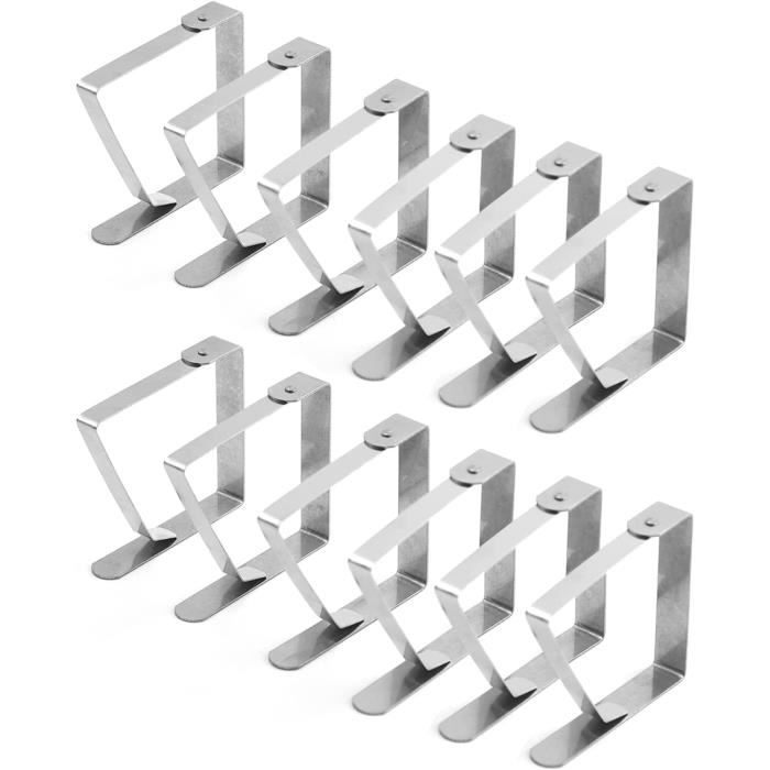 Pince Nappe Exterieur, Pince Nappe Table Epaisse, 12 Pince pour Nappe, Ajustement solidement