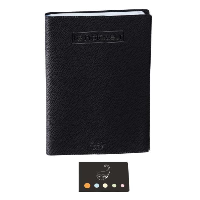 Agenda Quo Vadis 2026 Bi-Planning - Format Poche 8,8x17 Cm, Couverture Impala Noir, Papier Blanc