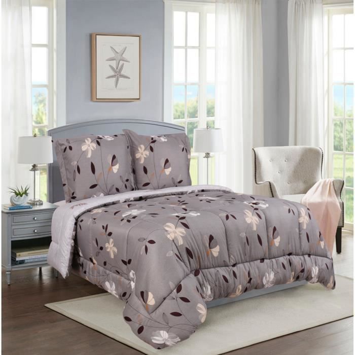 Couette Chaude 600 GSM - 220x240 Cm - Microfibre Douce Peau De Pêche - Ultra Moelleuse - 2