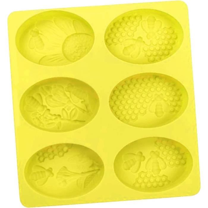 Ocmoiy Lot De 4 Moules En Silicone En Forme D'abeille Pour Décoration De Gâteaux, Sucre, Chocolat, Bonbons