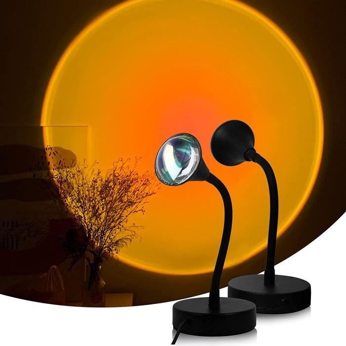 Lampe Sunset Lamp Sunset Projection Led Light Lumiere Coucher De