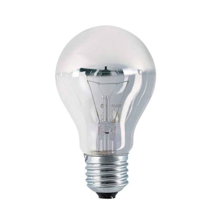 Ampoule Incandescente Standard Calotte argentée 40W 280Lm E27