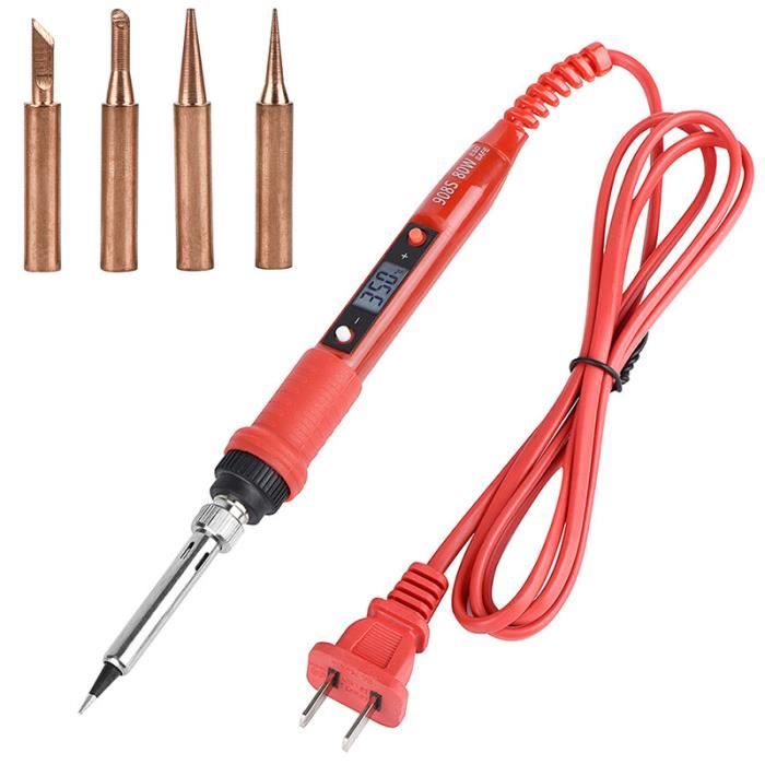 Fer à Souder Numérique 80W Température Réglable 220V/110V - Neuf