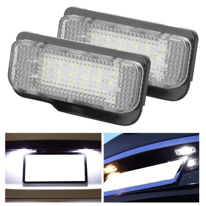 AUTO-STYLE Eclairage Des Plaques D'Immatriculation LED Compatible Avec Audi/Volkswagen/Skoda/Seat/Porsche/Bentley Divers Modèles