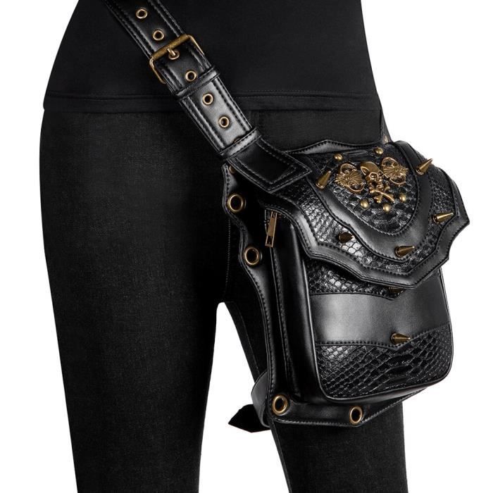 Sac Bandoulière Rocksax - Type O Negative - Style Rock - Poches Cachées - Polyester Résistant - Noir