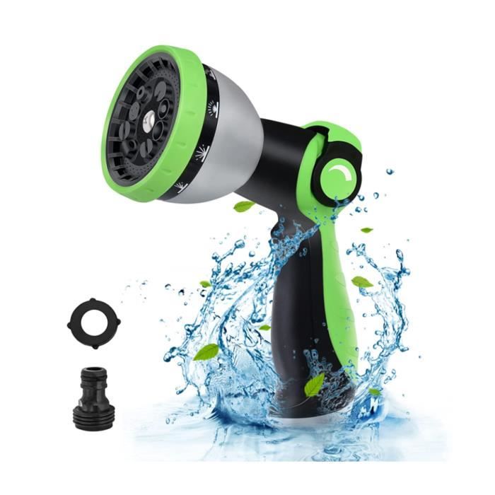 Pistolet D'arrosage 10 Modes | Pour Tuyau Jardin | Haute Pression Réglable | Nettoyage Voiture, Arrosage