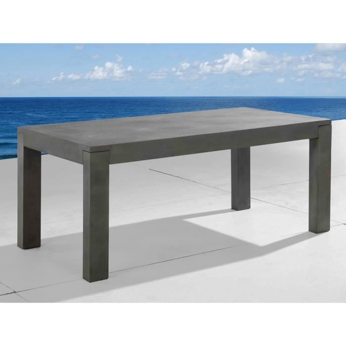 Table De Jardin En Beton 180 Cm Taranto Achat Vente Table De Jardin Table De Jardin En Beton 18 Cdiscount